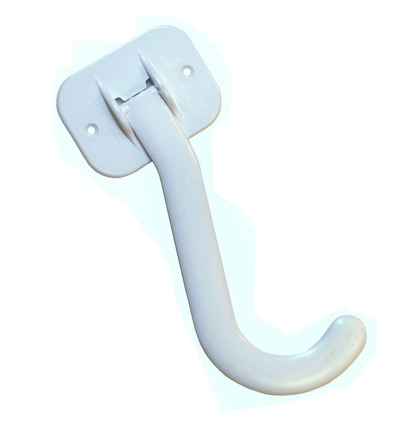 Gadjit Banana Hook Hanger Under Cabinet Hook Ripens Bananas with Less Bruises, Folds Up Out of Sight When Not in Use, Hang Lightweight Kitchen Items too, Self-Adhesive + Pre-drilled Screw Holes (White) - Image 4